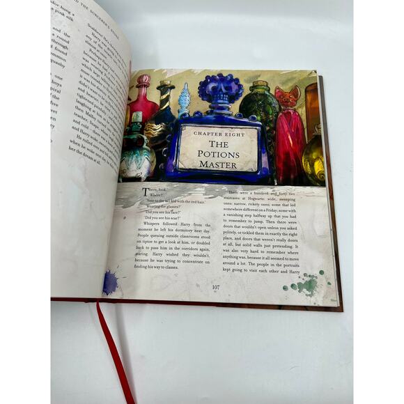 HARRY POTTER AND THE SORCERER'S STONE J.K. Rowling Deluxe Illustrated Brand NEW - Picture 3 of 9